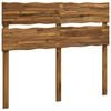 vidaXL T&ecirc;te de lit en bois brut ROSTOCK Naturel 160 cm