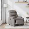 vidaXL Fauteuil inclinable électrique Taupe Tissu