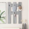 vidaXL Porte-manteau mural Montage mural Gris Sonoma 65 x 3 x 100 cm