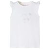 vidaXL T-shirt enfants avec manches &agrave; volants lila 128