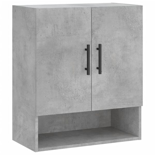 vidaXL Armoire murale gris béton 60x31x70 cm bois d'ingénierie