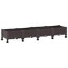 vidaXL Jardini&egrave;re avec Roues Marron 160 x 40 x 29 cm PP