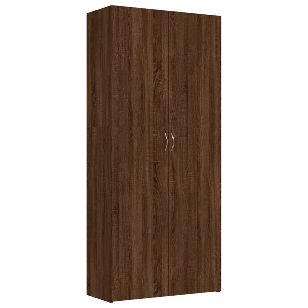 vidaXL Armoire &agrave; chaussures Ch&ecirc;ne marron 80x35,5x180cm Bois ing&eacute;nierie