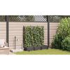 vidaXL Cache-pot de jardin 3 pcs Noir Acier