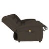 vidaXL Fauteuil de massage inclinable à 3 places marron tissu