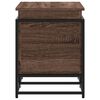 vidaXL Bo&icirc;te de rangement avec couvercle ch&ecirc;ne marron bois ing&eacute;nierie