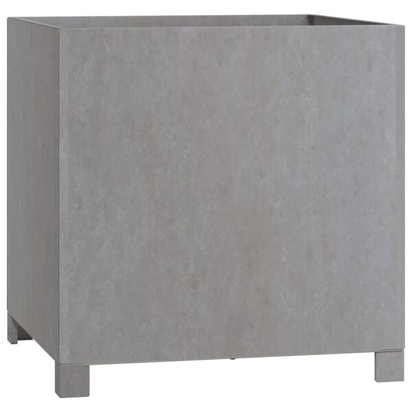vidaXL Jardinière avec pieds Rouillé 50x50x50 cm Acier corten