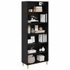 vidaXL Haut Armoire Ch&ecirc;ne noir 69,5 x 32,5 x 180 cm Bois d'ing&eacute;nierie