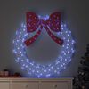 vidaXL Couronne avec 150 LED Bleu 120 cm Acrylique
