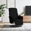 vidaXL Fauteuil inclinable avec repose-pied noir velours