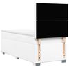 vidaXL Sommier à lattes de lit avec matelas Blanc 100x200cm Similicuir
