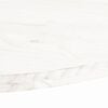vidaXL Dessus de table blanc 70x35x2,5 cm bois de pin massif ovale