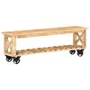 vidaXL Meuble TV 130x30x42 cm Bois de manguier brut