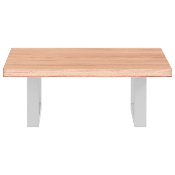 vidaXL &Eacute;tag&egrave;re de vasque murale acier et bois de ch&ecirc;ne massif