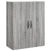 vidaXL Buffet haut Sonoma gris 69,5x34x180 cm Bois d'ing&eacute;nierie