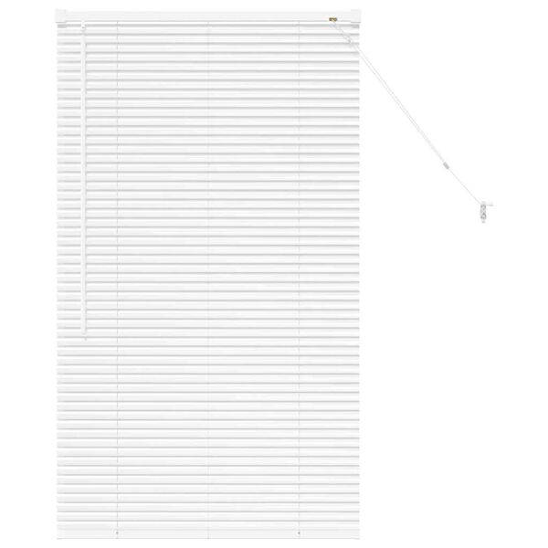 vidaXL Stores v&eacute;nitiens Blanc 130 x 70 cm Aluminium