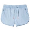vidaXL Short pour enfants bleu denim doux 92