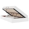 vidaXL Lit de Rangement avec matelas Blanc pur 120 x 190 cm Faux cuir