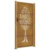 vidaXL Portail de jardin 100x175 cm en acier Corten avec motif arbre
