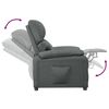 vidaXL Fauteuil inclinable Gris foncé Tissu
