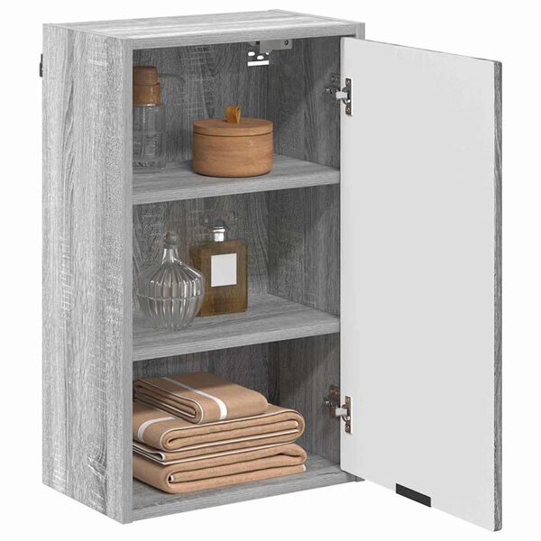 vidaXL Cabinet de salle de bain Gris Sonoma 39 x 23,5 x 65 cm