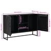 vidaXL Buffet Noir 105 x 30 x 68 cm