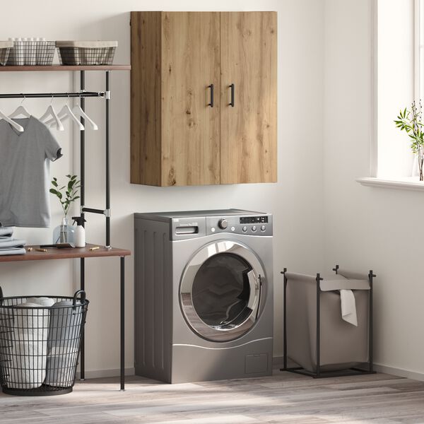 vidaXL Meuble mural Montage mural Ch&ecirc;ne artisanal 69,5 x 34 x 90 cm