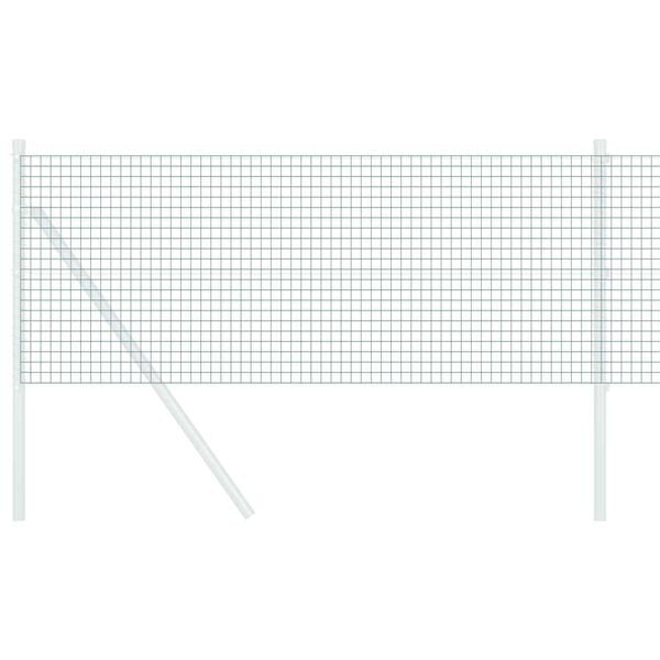 vidaXL Cl&ocirc;ture en fil soud&eacute; Vert 0.8 x 25 m