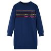 Robe sweatshirt pour enfants bleu marine 116