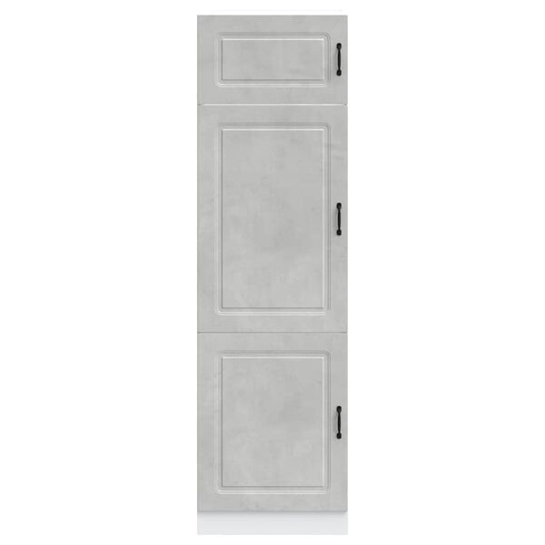 vidaXL Armoire de cuisine Kalmar gris béton bois d'ingénierie