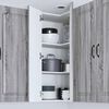 vidaXL Armoire de cuisine Kalmar Gris Sonoma 57 x 57 x 100 cm