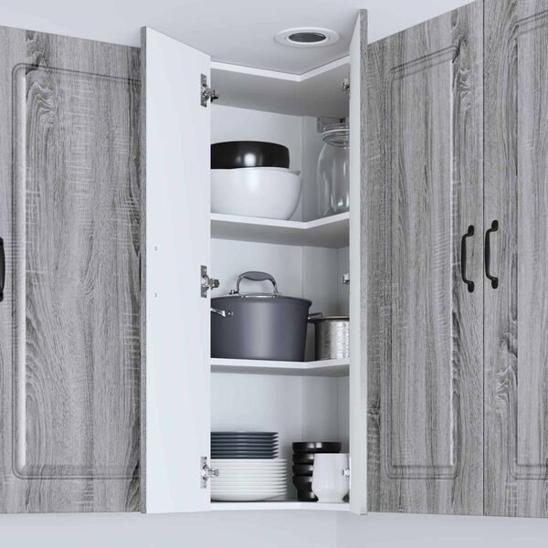 vidaXL Armoire de cuisine Kalmar Gris Sonoma 57 x 57 x 100 cm