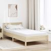 vidaXL Matelas Blanc 90 x 190 cm Tissu jacquard