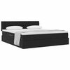 vidaXL Lit de Rangement avec matelas Noir 160 x 200 cm Velours