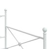 vidaXL Lit de jour avec lit gigogne sans matelas blanc 107x203cm acier