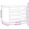 vidaXL Organiseur de bureau Bois ancien 36 x 26 x 29,5 cm