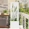 vidaXL &Eacute;cran de confidentialit&eacute; de jardin Fretwork Blanc 50 x 140 cm