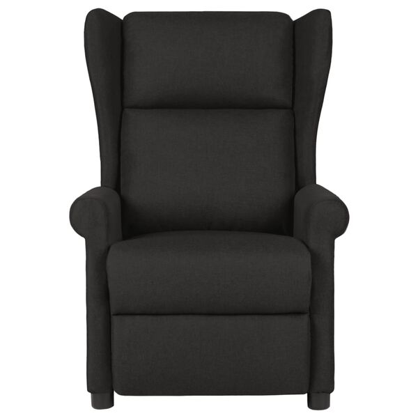 vidaXL Fauteuil de massage Noir Tissu