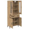 vidaXL Haut Armoire 2 pcs Ch&ecirc;ne artisanal Bois d'ing&eacute;nierie