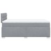 vidaXL Sommier &agrave; lattes de lit avec matelas Gris clair 120x200cm Tissu