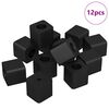vidaXL Support de tiroir 12 pcs Noir 15 x 15 x 15mm Copolym&egrave;re PP