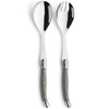 Lou Laguiole Ensemble de service de salade 2 pcs Tradition Marron