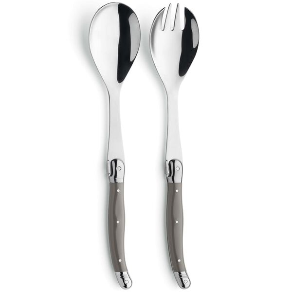 Lou Laguiole Ensemble de service de salade 2 pcs Tradition Marron