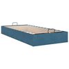 vidaXL Cadre de lit ottoman sans matelas bleu foncé 100x200 cm velours