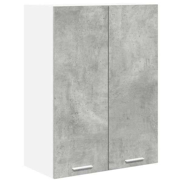 vidaXL Armoire suspendue Gris b&eacute;ton 60 x 31 x 80 cm Bois d'ing&eacute;nierie