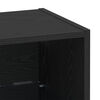 vidaXL Étagère flottante avec étagère 2 pcs Noir 40 x 28,5 x 40 cm