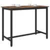 vidaXL table Ch&ecirc;ne fum&eacute; 100 x 50 x 76,5 cm Bois d'ing&eacute;nierie et acier
