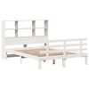 vidaXL Lit biblioth&egrave;que sans matelas blanc 140x200 cm bois pin massif