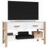 vidaXL Meuble TV Blanc 82x38x45 cm Bois d'ingénierie