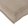 vidaXL Coussin Taupe 50 x 50 x 12 cm Tissu Oxford
